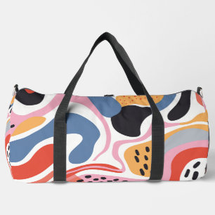 Sac De Sport Formes organiques abstraites colorées motif modern