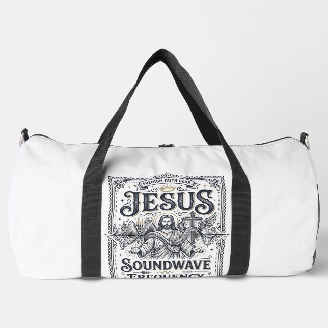 Sac De Sport Fréquence d'onde sonore Jésus Fréquence d'onde son (Recto)