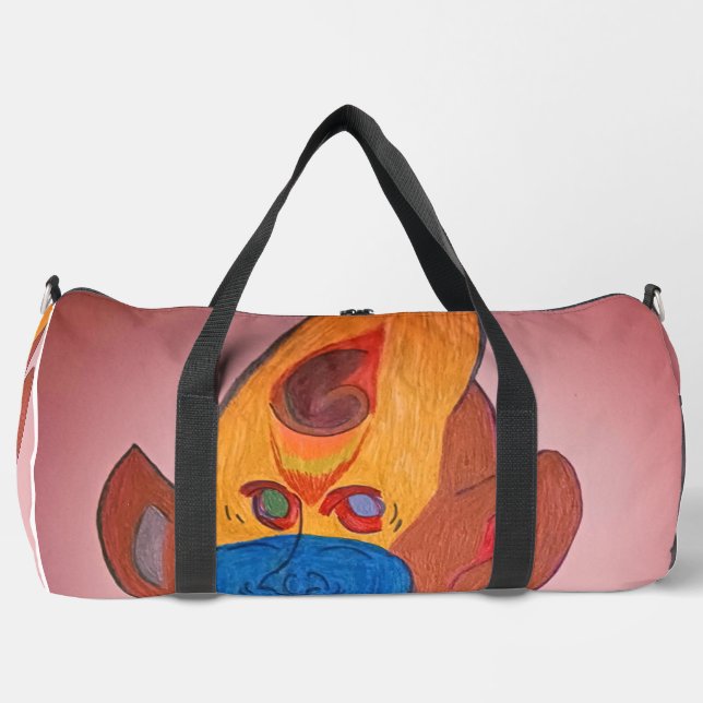 Sac De Sport Futuristic Animal Art Large Duffel Bag (Recto)