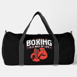 Sac De Sport Gants rouges de style de vie de boxe