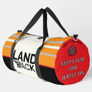 Sac De Sport Gardez votre calme et la tortue sur la terre retou