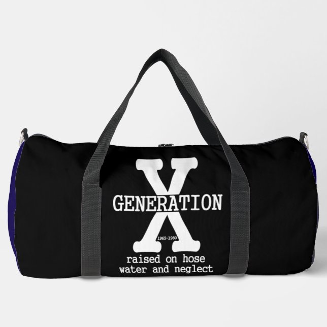 Sac De Sport Génération X élevée dans la négligence (Recto)