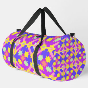 Sac De Sport 🎨 Géométrique Abstrait Coloré Pour Le Style De Vo