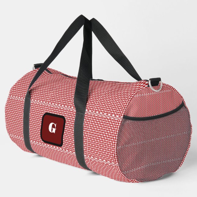Sac De Sport Gingham à Personnaliser (Coin droit)