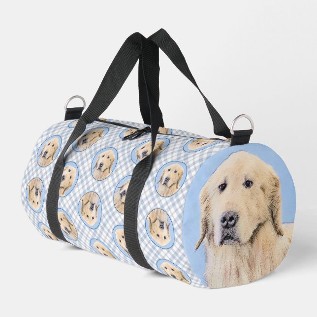 Sac De Sport Golden Retriever Painting mignon Original Chien Ar (Coin gauche)
