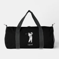 Golfeur Silhouette Monogramme
