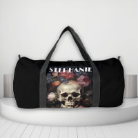 Goth Crâne et fleurs Nom personnalisé