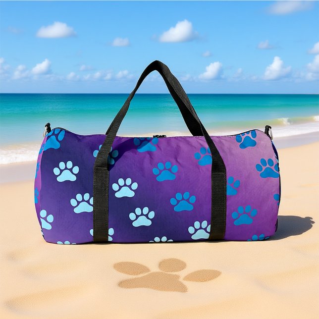 Sac De Sport Gradient Empreinte de Patte Élégant  (Créateur téléchargé)