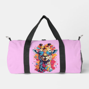 Sac De Sport Graffiti Style Giraffe Portrait-58567