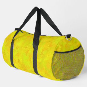 Sac de sport grand modèle à motif abstrait jaune o
