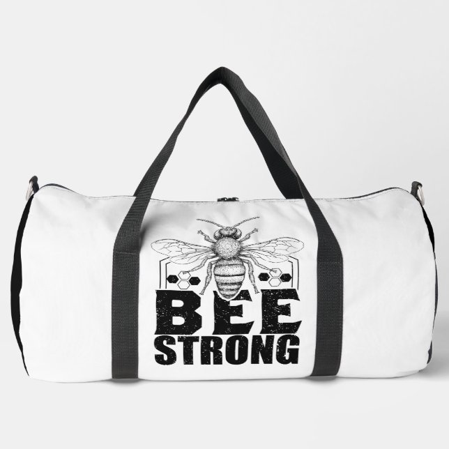 Sac De Sport Graphique de nid d'abeille Bee Strong (Recto)