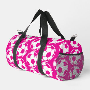 Sac De Sport Graphiques de balle de football rose motif Screwba