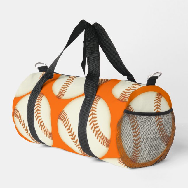 Sac De Sport Graphiques de baseball orange motif vis à vis (Coin droit)