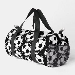 Sac De Sport Graphismes de balle de football noir à motif Screw