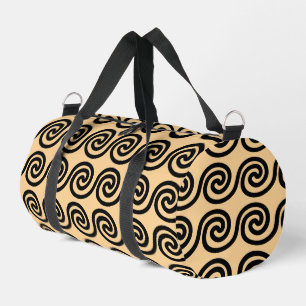 Sac De Sport Grec Meander Key Waves Motif Brown