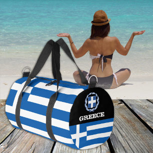 Sac De Sport Grèce double, drapeau grec fitness /sports