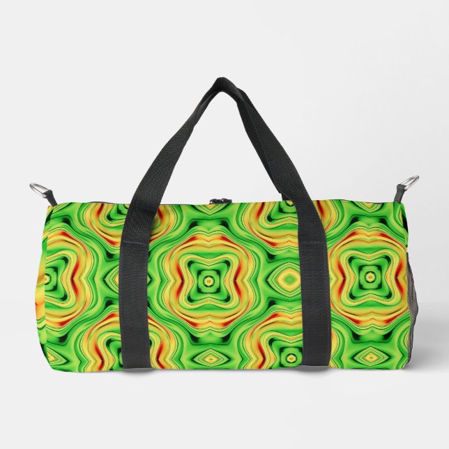 Sac De Sport green and golden chrome waves (Recto)