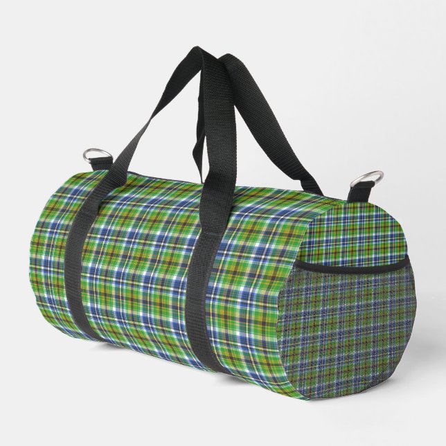 Sac De Sport Green Plaid  (Coin droit)