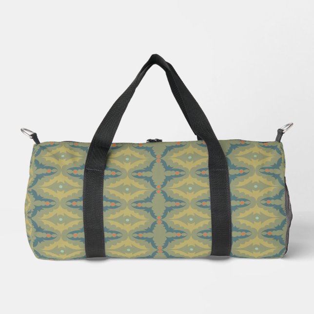 Sac De Sport Greenish Retro Vintage Pattern (Recto)