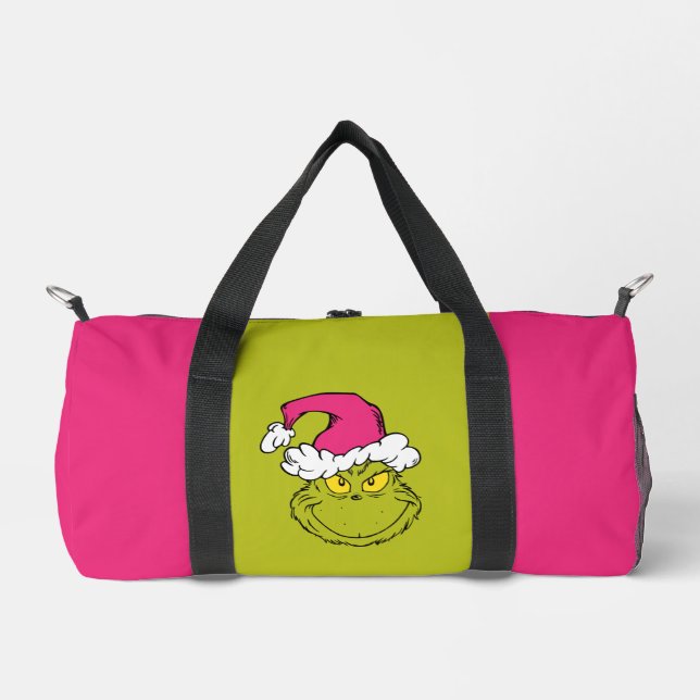 Sac De Sport Grinch avec chapeau de Père Noël rose (Recto)