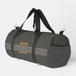 Sac De Sport Gris avec rayures orange