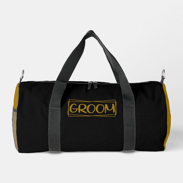 Sac De Sport GROOM Or foncé Noir (Verso)