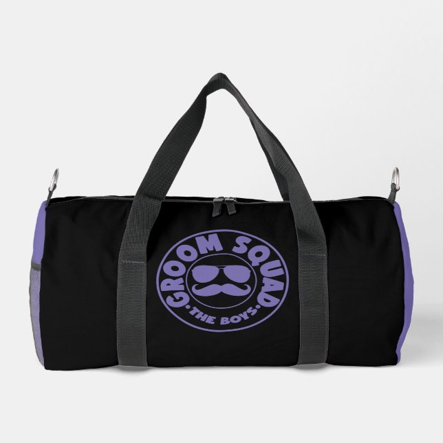 Sac De Sport GROOM SQUAD Les Garçons Violet Blanc (Verso)