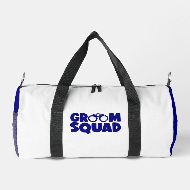 Sac De Sport GROUPE SQUAD Marine Blanc (Verso)