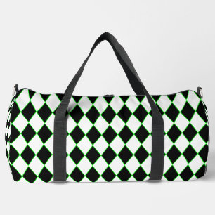 Sac De Sport halloween arlequin vert noir blanc