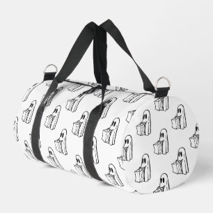 Sac De Sport Halloween, Fantôme Blanc Mignon, Friandise ou Farc