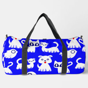 Sac De Sport halloween fantôme chien fureteur bleu