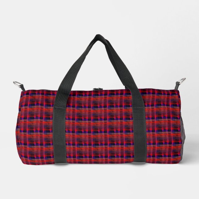Sac De Sport Hapa Plaid Orange 1974, (Recto)