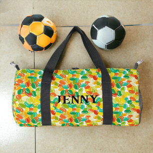 Sac De Sport Haricots bonbons jaune multicolore sur fond blanc