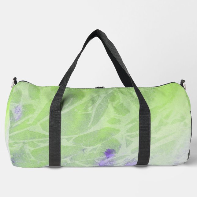 Sac De Sport Harmonie Douce Verte et Lavande (Recto)