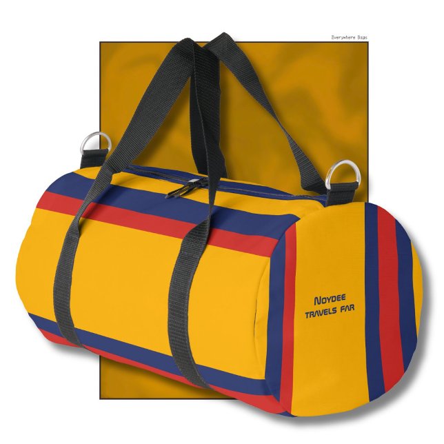 Sac De Sport Hero Stripes Horizontal Lines Yellow Blue Red (Créateur téléchargé)