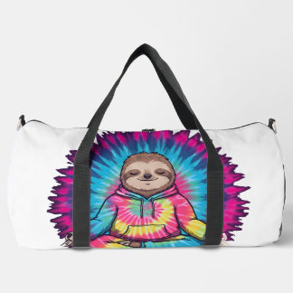 Sac De Sport Hippie Sloth Peace Sign Tie-Dy