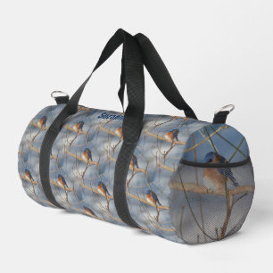 Sac De Sport Hiver Bluebird Animal Motif Personnalisé