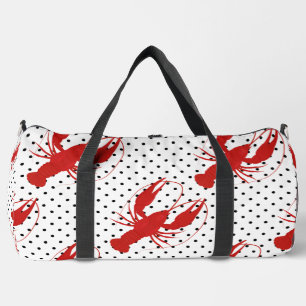 Sac De Sport homard rouge pois blanc
