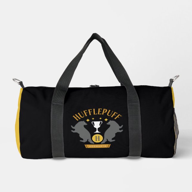 Sac De Sport HUFFLEPUFF™ Badger and Cup House Pride Graphisme (Recto)