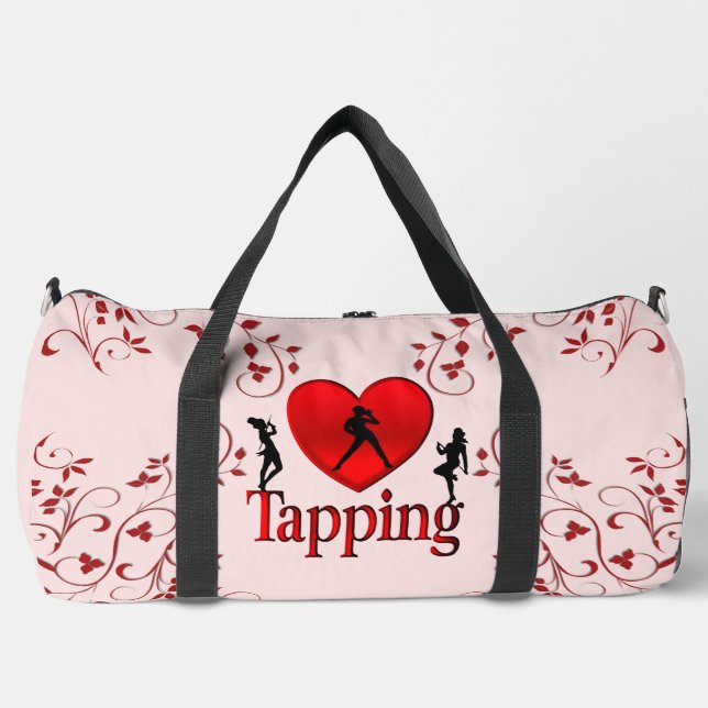 Sac De Sport I Heart Tap Dance Rose (Recto)