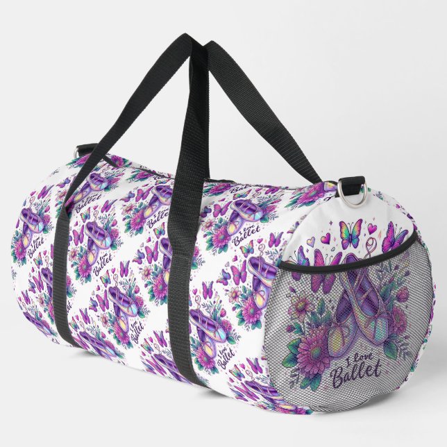 Sac De Sport I Love Ballet (Coin droit)