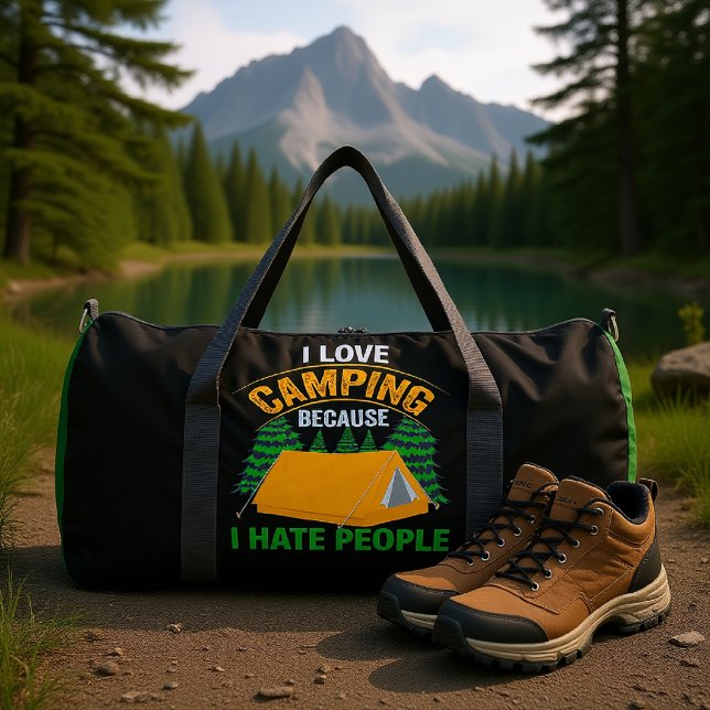 Sac De Sport I Love Camping Because I Hate People (Créateur téléchargé)