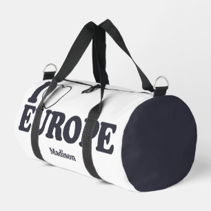 Sac De Sport I LOVE EUROPE nom personnalisé