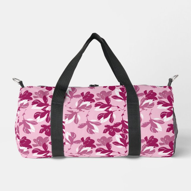 Sac De Sport Impression botanique de magnolia rose (Recto)