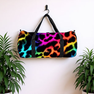Sac De Sport Impression léopard Glow Rainbow