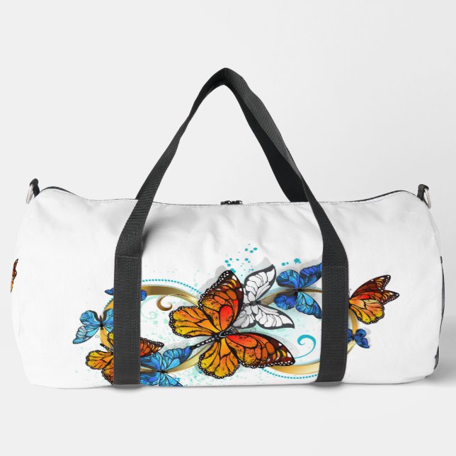 Sac De Sport Infinité de papillons monarques (Recto)