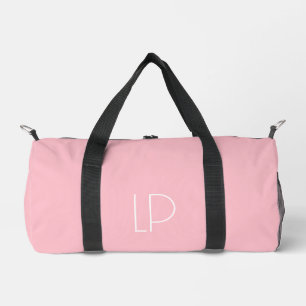 Sac De Sport Initiale moderne minimaliste élégante sur fond ros