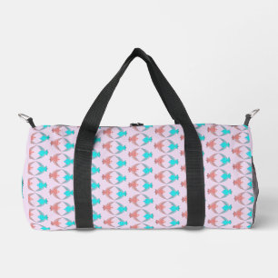 Sac De Sport Inséparables roses et bleus mignons