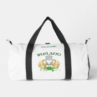 Irlande Claddagh Ring & Shamrocks Personnalisé