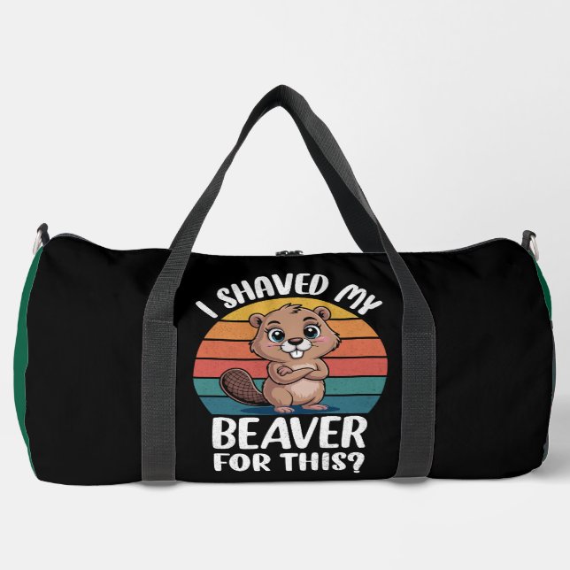 Sac De Sport J'ai rasé mon castor (Recto)